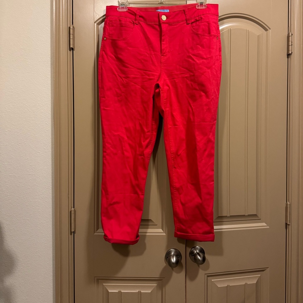 Vibrant Red Pants